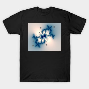 Icy Blue Bubbles Fractal T-Shirt